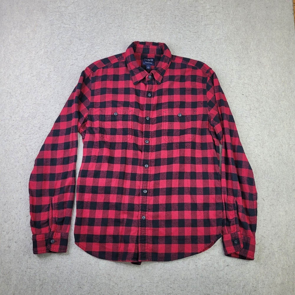 J.Crew Buffalo Plaid Shirt Mens Large Heavyweight Long Sleeve Lumberjack